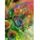 CAROL CAVALARIS GREETING CARD Rainbow Roses